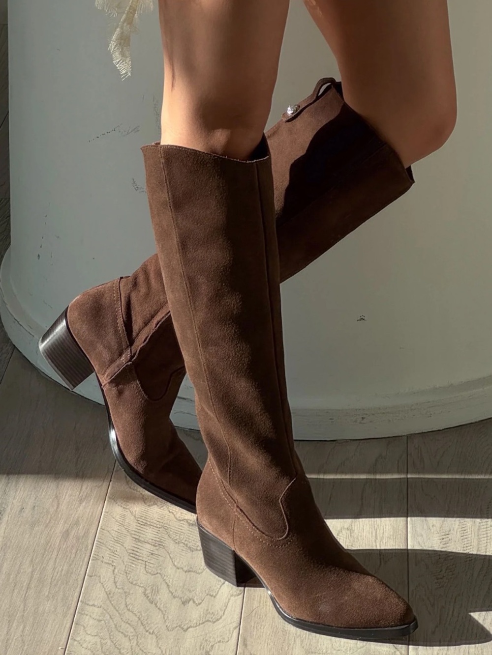 Dolce Vita Virona H2O Sz 6.5 Women’s Knee-High Dk Brown Waterproof Suede Boots